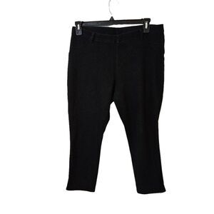 🌹Time and Tru Black Stretch Pullon Capris sz 16/18
